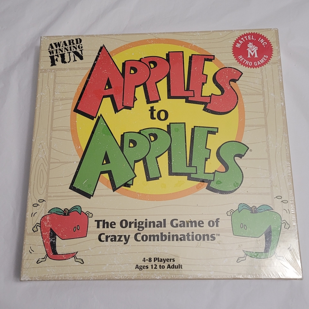 NIB Mattel Retro 2022 Apples to Apples Family Game